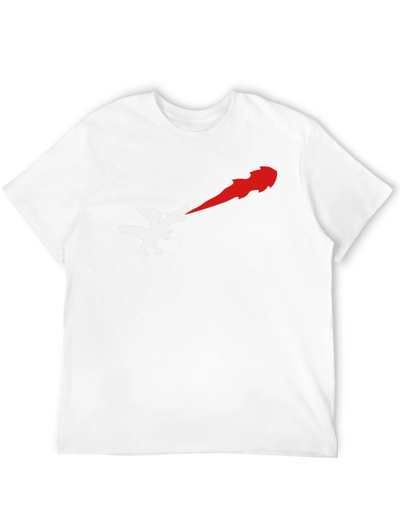 Dragon Fire Breath Graphic T-Shirt - Black