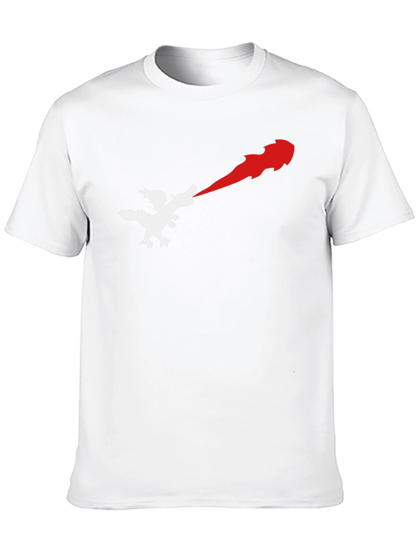 Dragon Fire Breath Graphic T-Shirt - Black