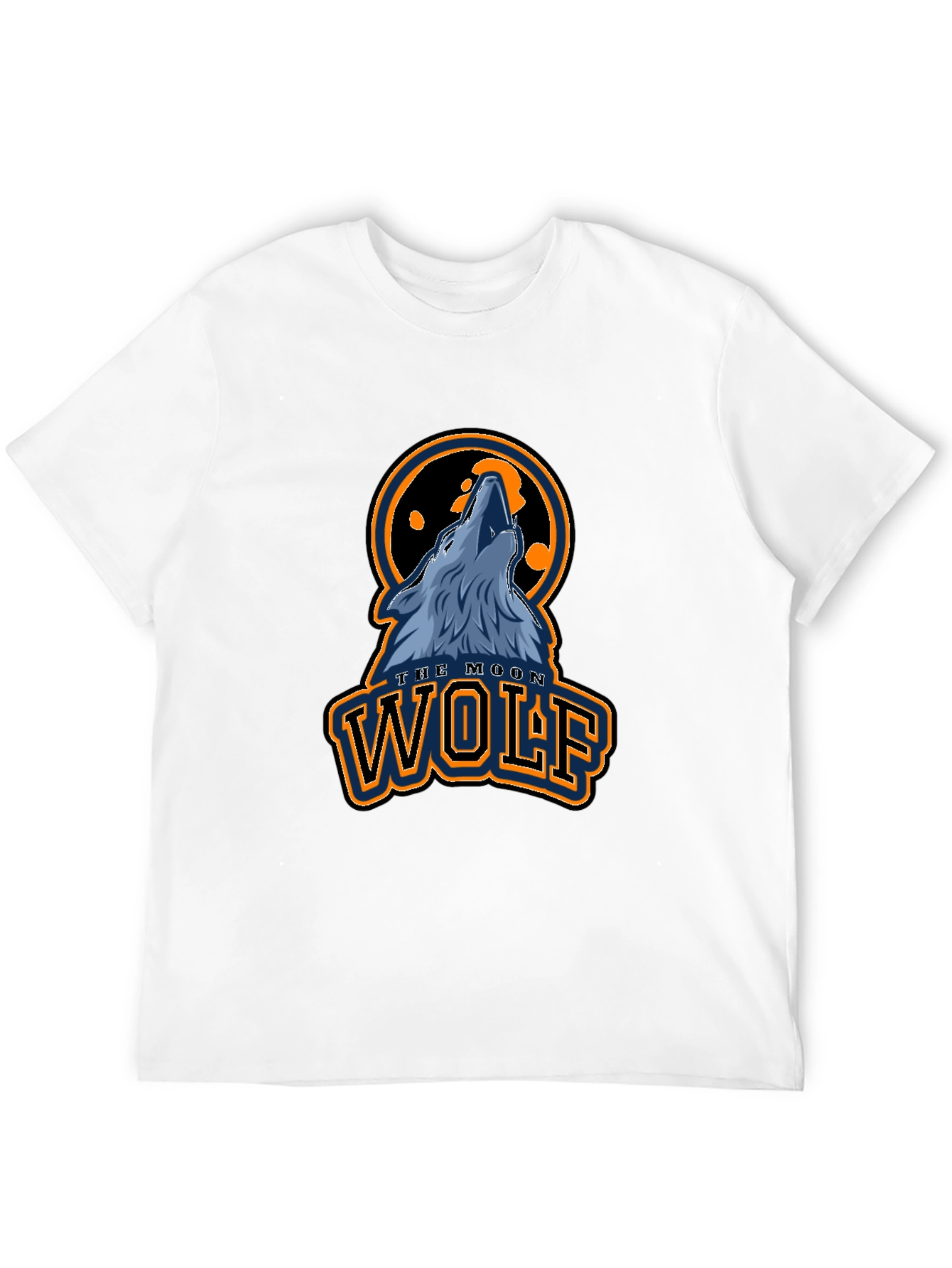 The Moon Wolf Graphic T-Shirt - Black