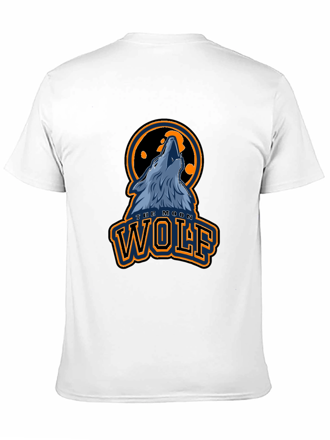 The Moon Wolf Graphic T-Shirt - Black