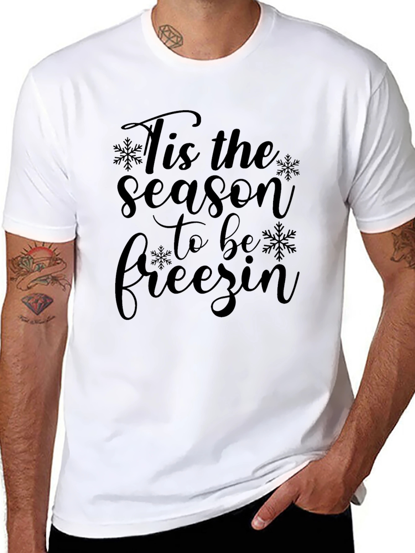 Tis the Season to be Freezin Graphic Tee