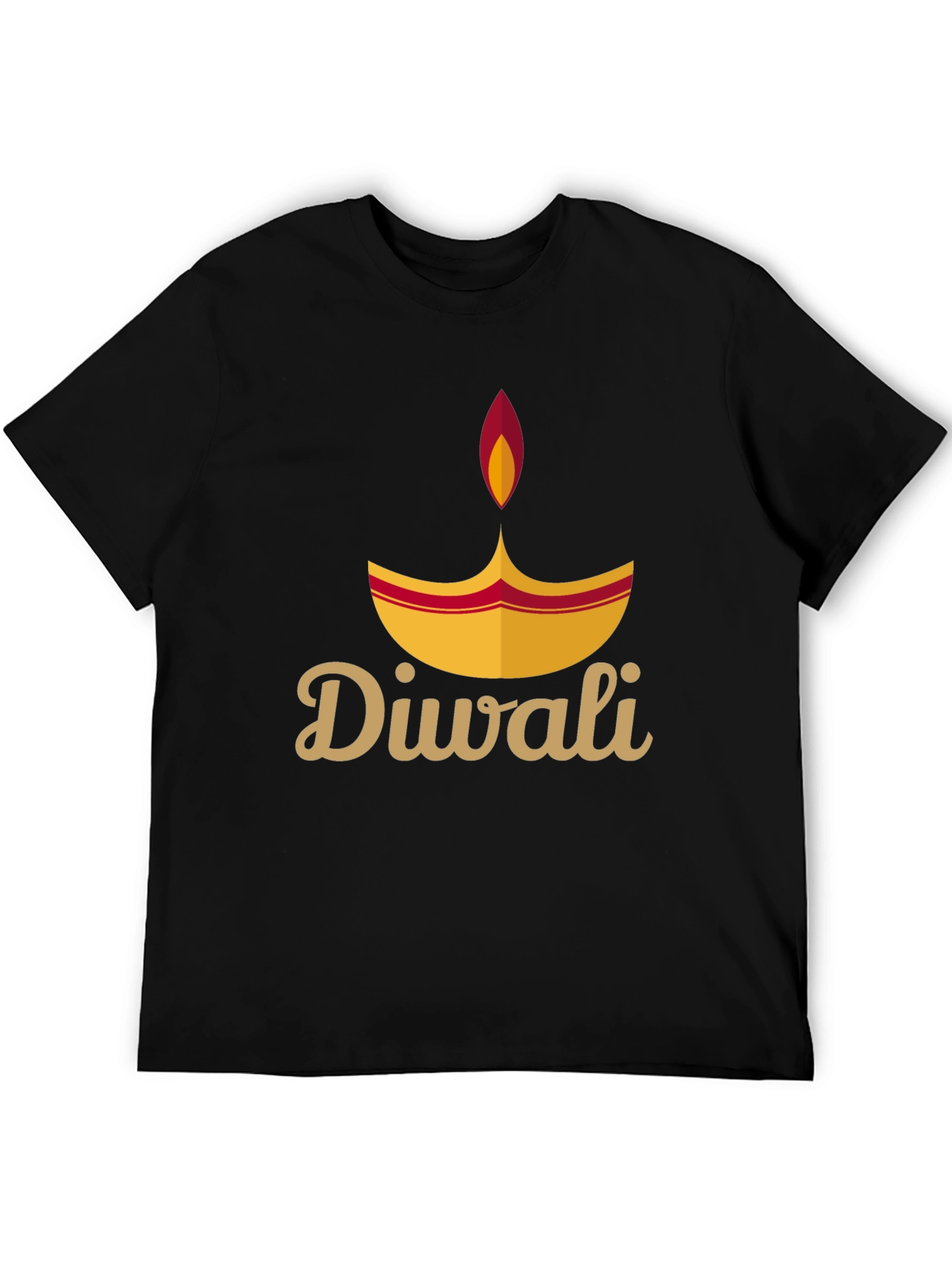 Diwali Festival Graphic Tee - Black