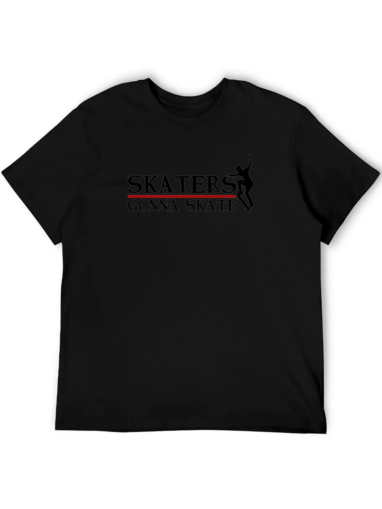 Skaters Gonna Skate T-Shirt - Black Graphic Tee