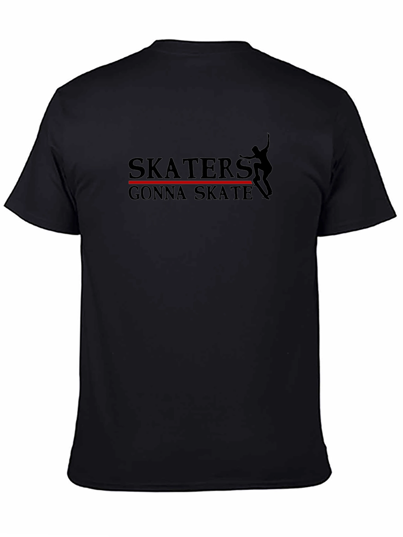 Skaters Gonna Skate T-Shirt - Black Graphic Tee