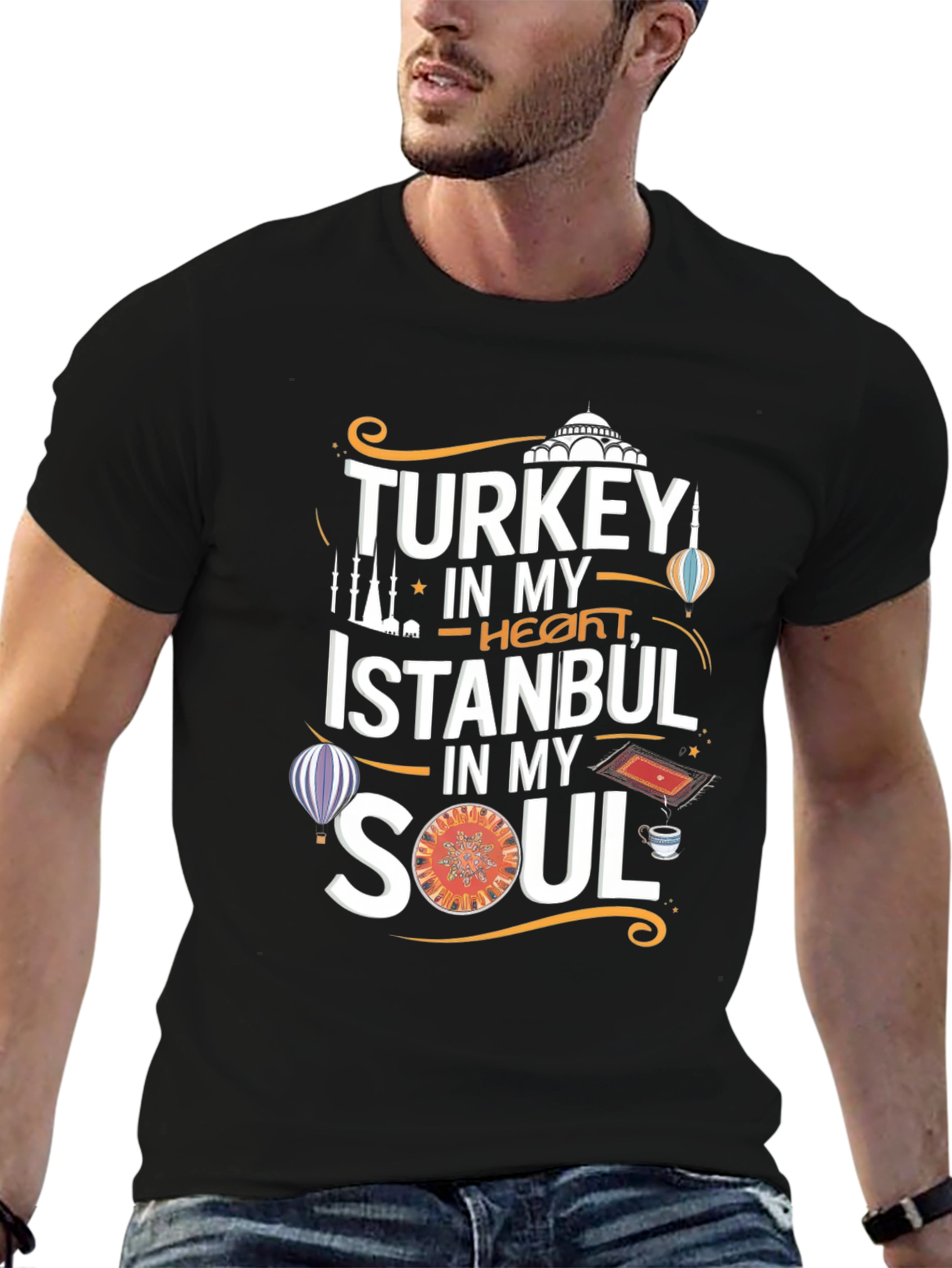 Turkey Istanbul Soul T-Shirt - Black