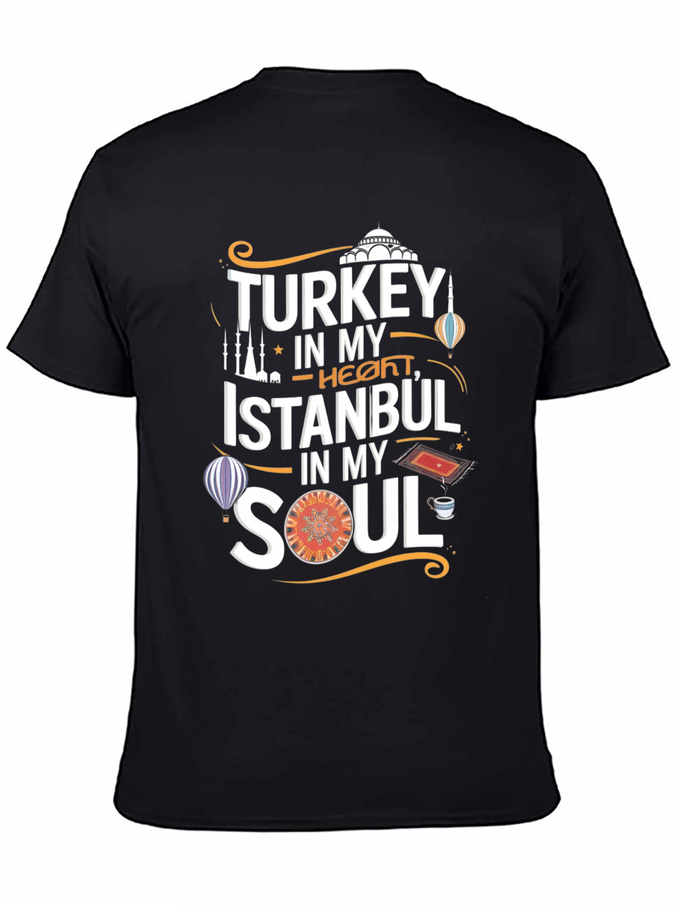 Turkey Istanbul Soul T-Shirt - Black