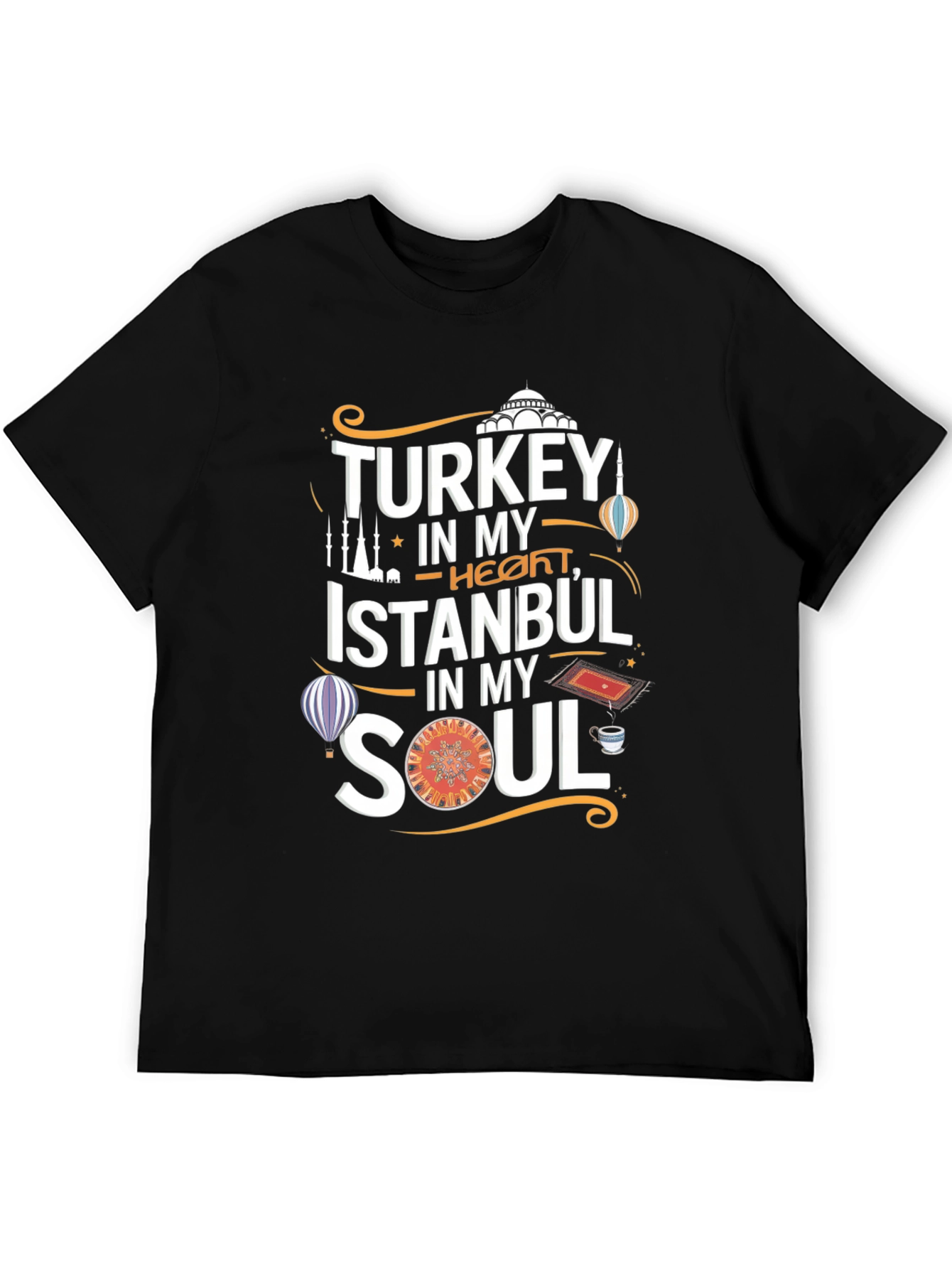 Turkey Istanbul Soul T-Shirt - Black
