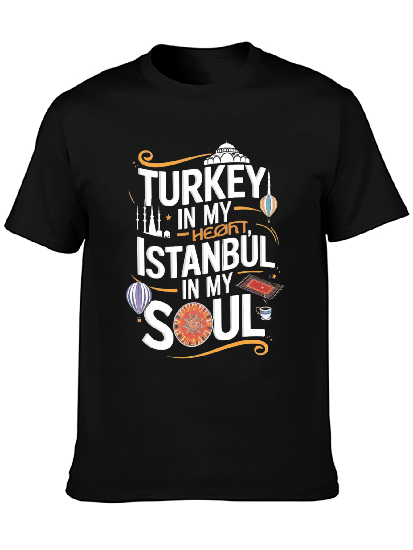 Turkey Istanbul Soul T-Shirt - Black
