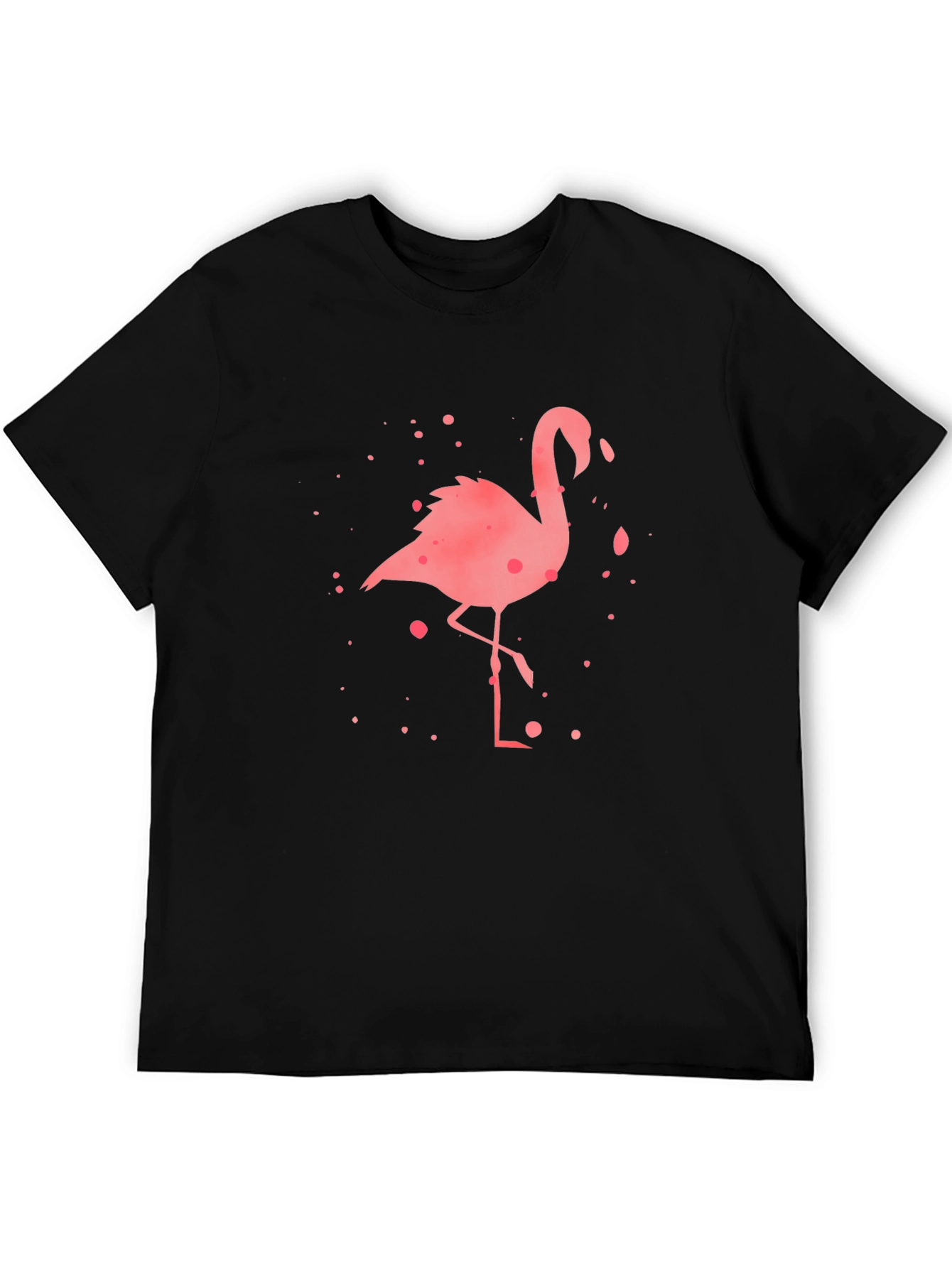 Black Flamingo Graphic Tee - Stylish Mens Casual Wear