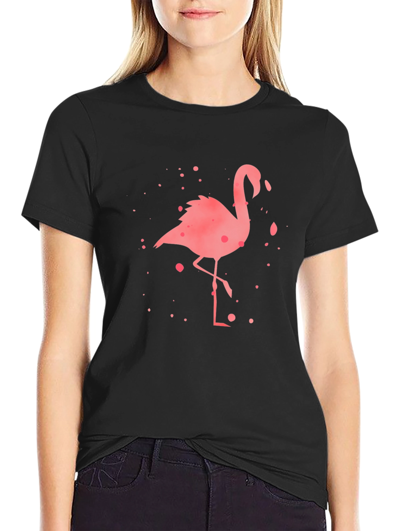 Black Flamingo Graphic Tee - Stylish Mens Casual Wear