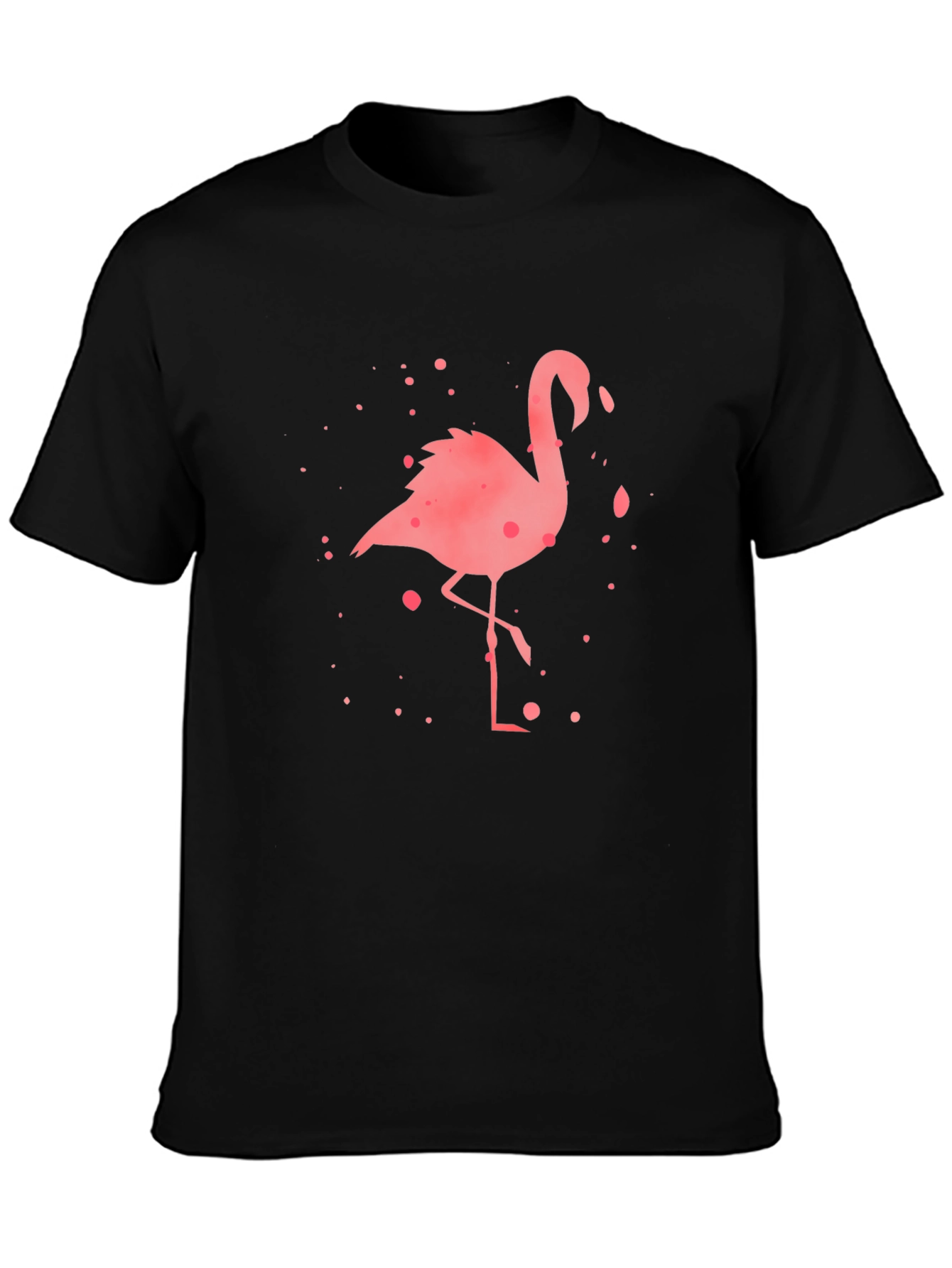 Black Flamingo Graphic Tee - Stylish Mens Casual Wear