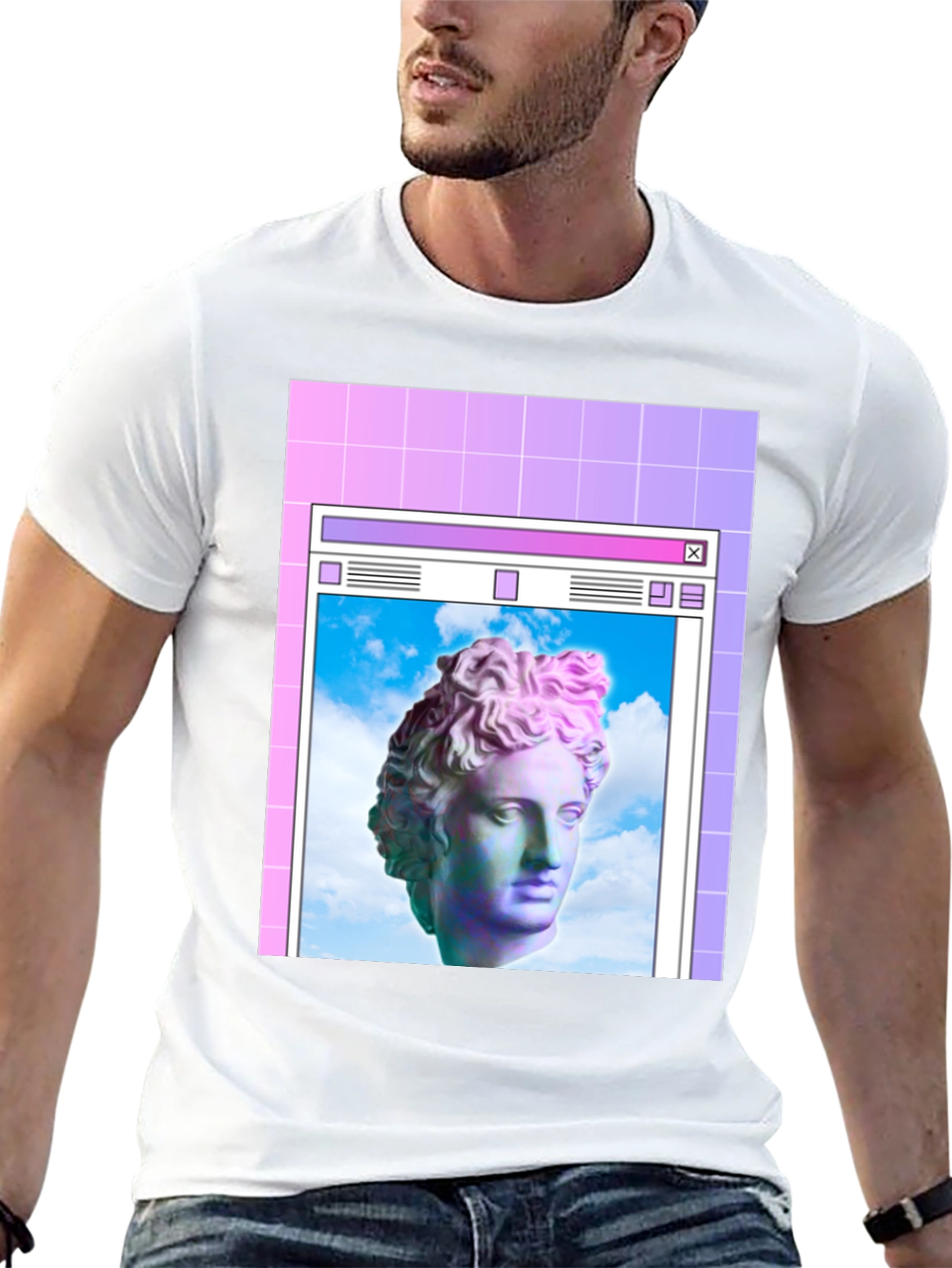 Aesthetic Vaporwave Statue T-Shirt