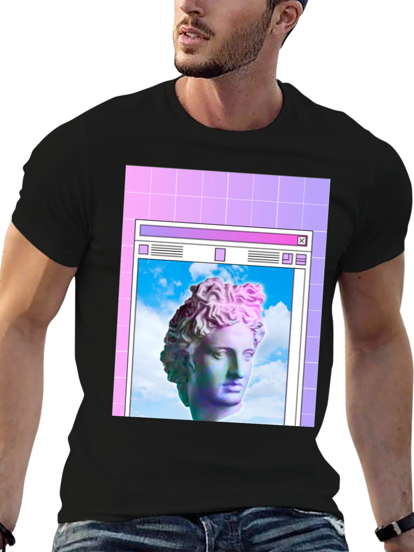 Aesthetic Vaporwave Statue T-Shirt