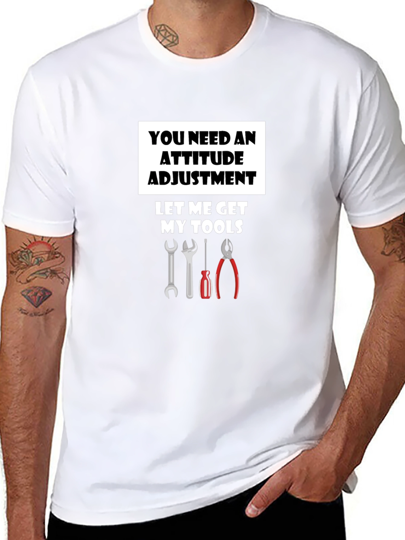 Attitude Adjustment Funny Mechanic T-Shirt