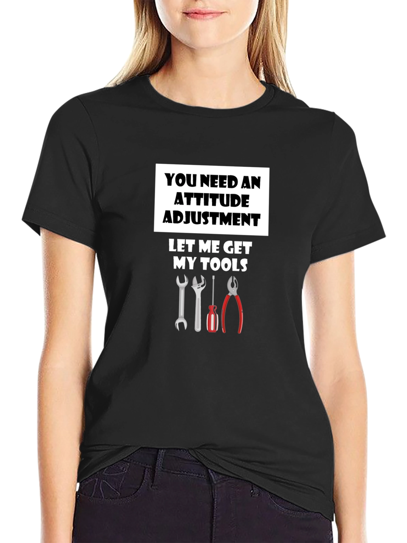 Attitude Adjustment Funny Mechanic T-Shirt