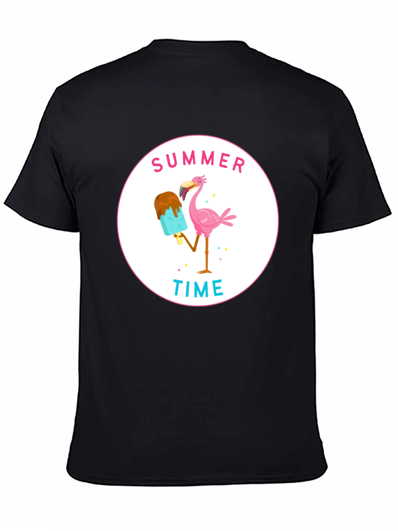 Summer Time Flamingo Graphic T-Shirt