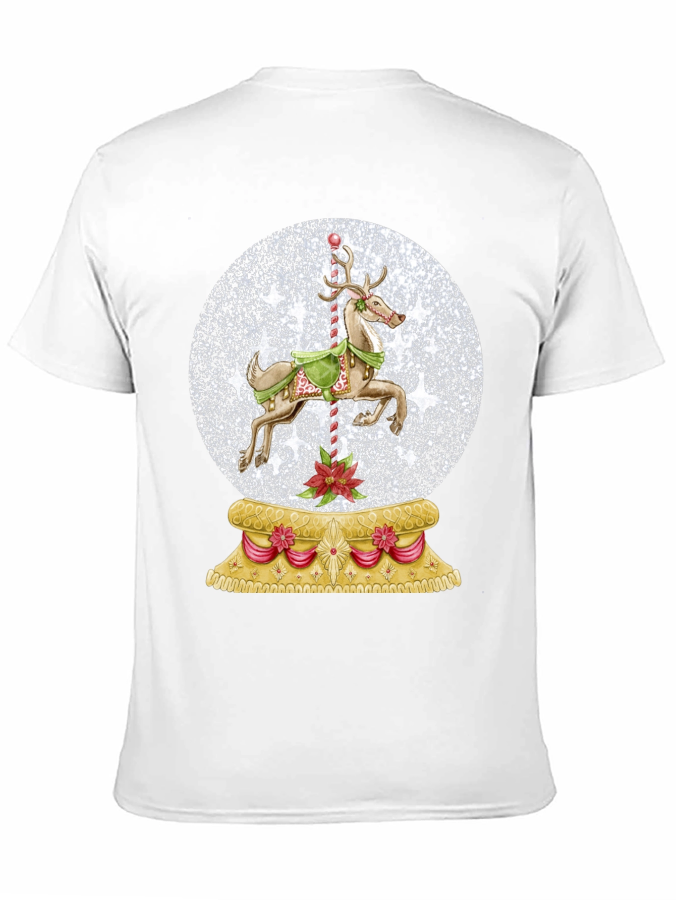 Christmas Snow Globe Carousel T-Shirt