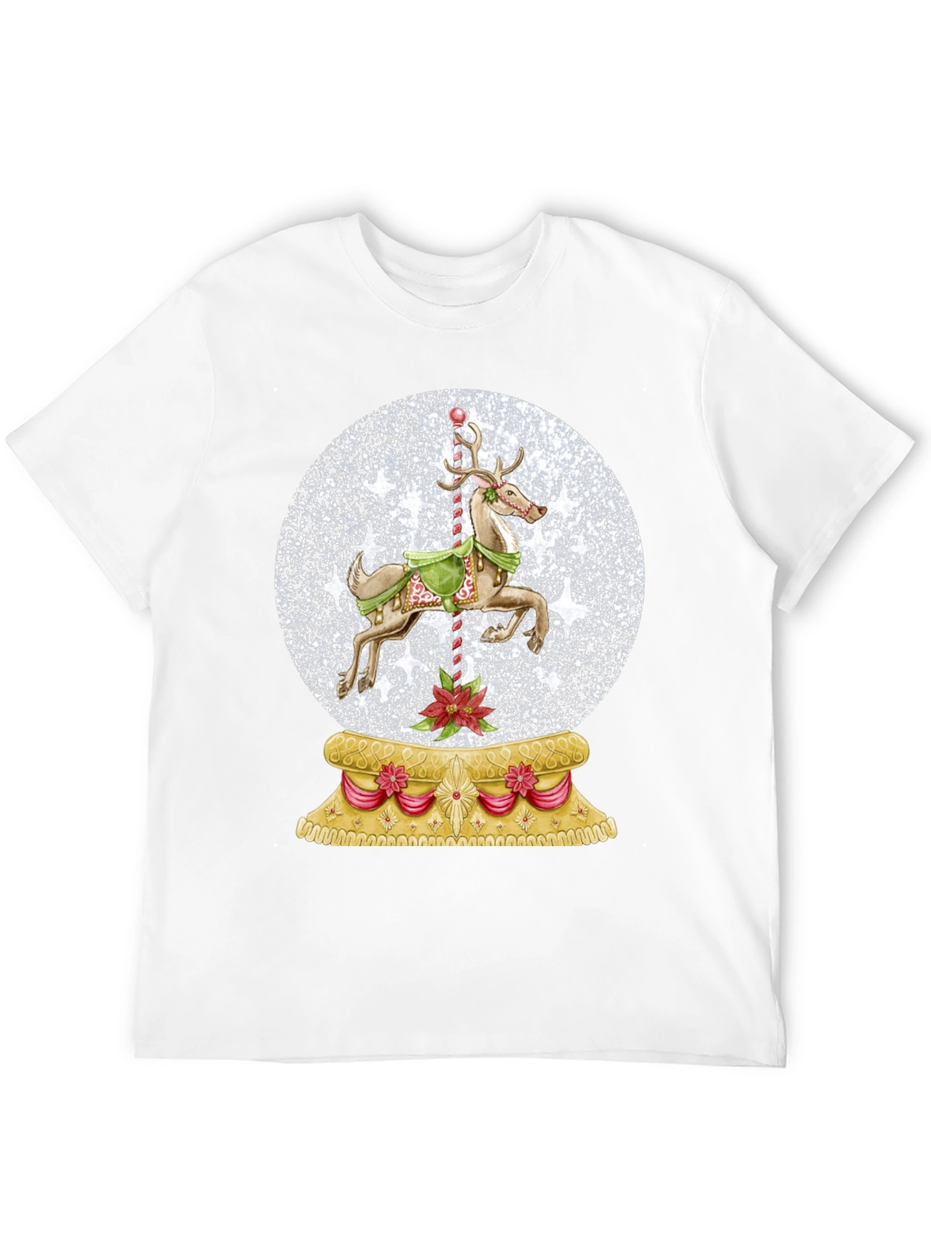Christmas Snow Globe Carousel T-Shirt