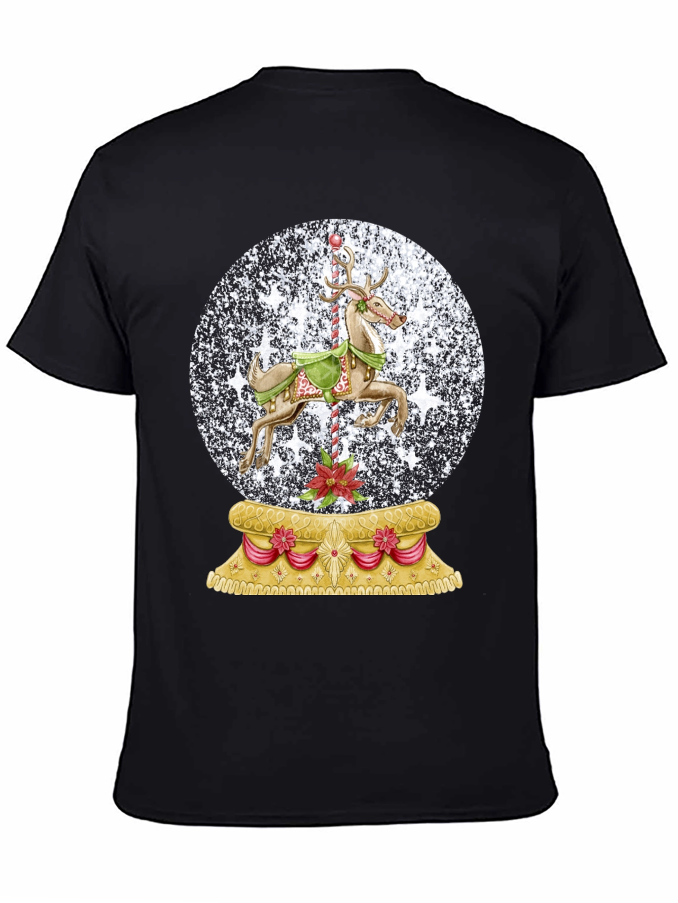 Christmas Snow Globe Carousel T-Shirt
