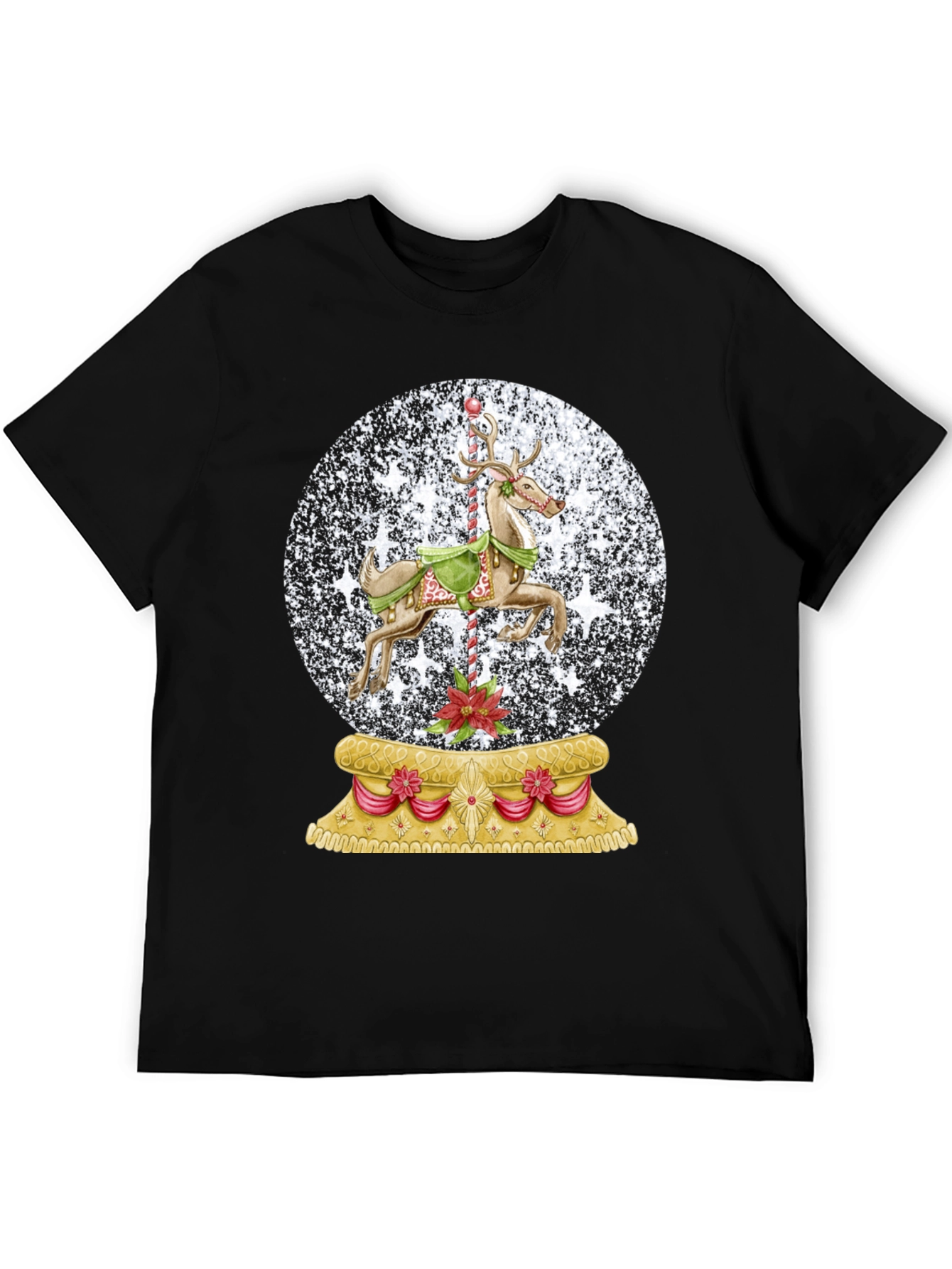 Christmas Snow Globe Carousel T-Shirt