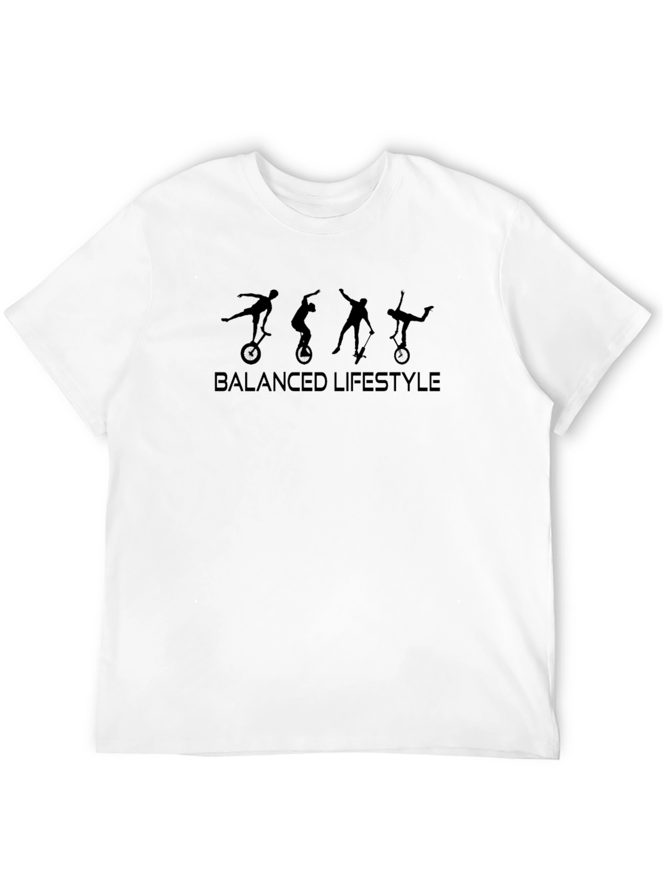 Balanced Lifestyle Graphic Tee - Black
