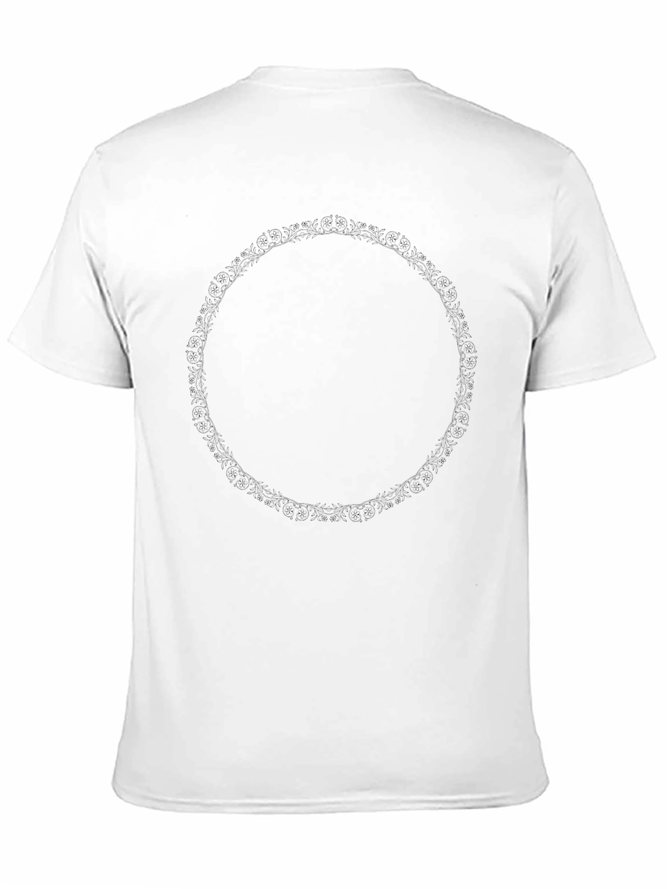 Black T-Shirt with Circle Design