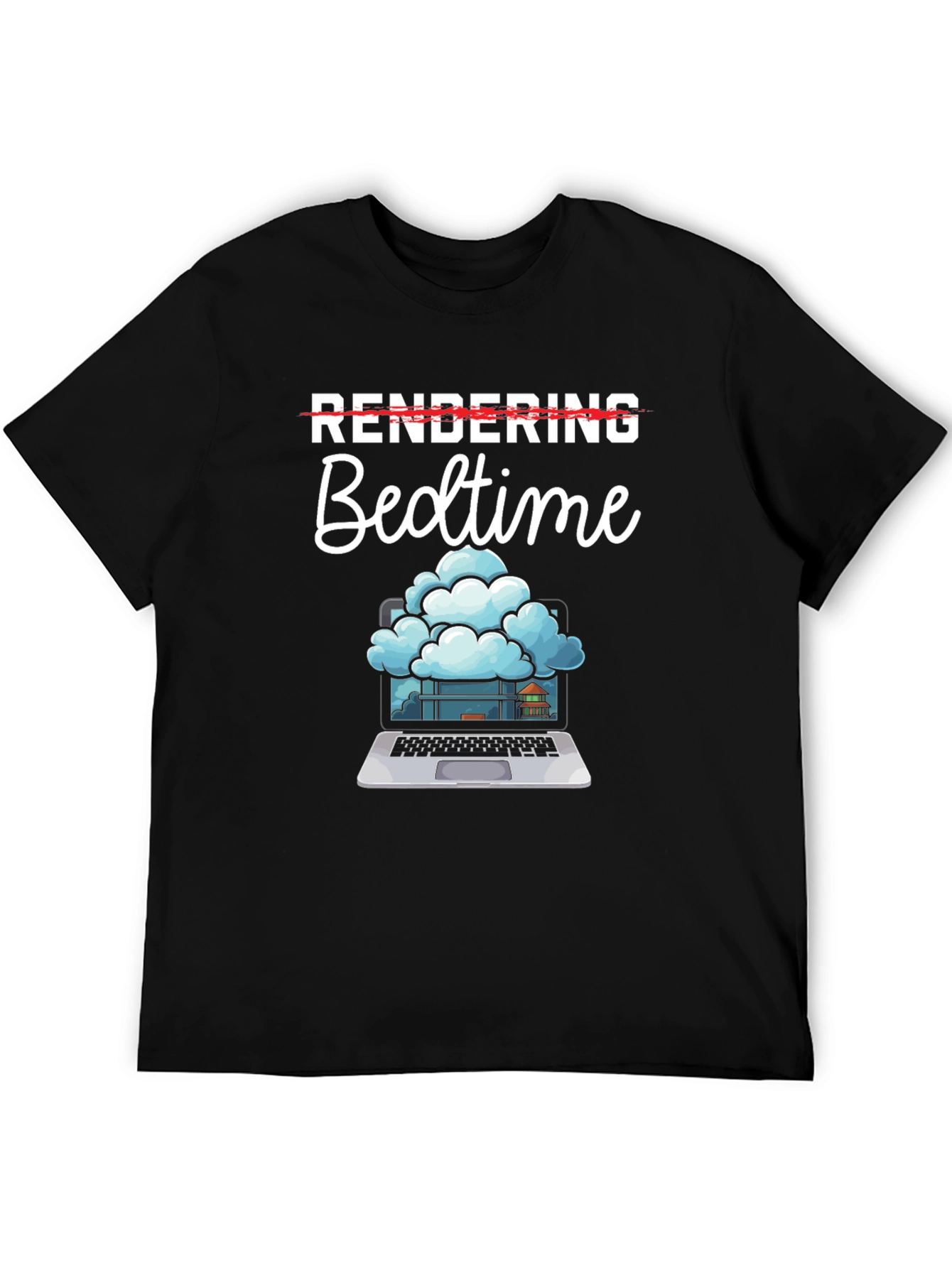 Rendering Bedtime T-Shirt - Programmer Humor Tee
