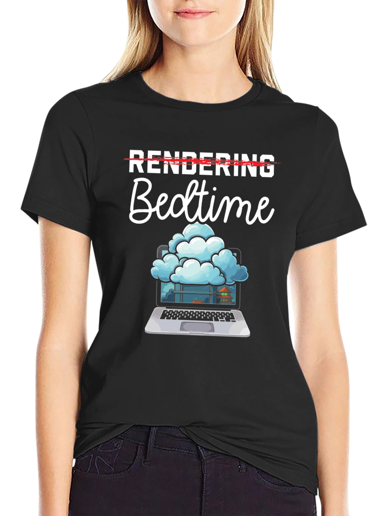 Rendering Bedtime T-Shirt - Programmer Humor Tee