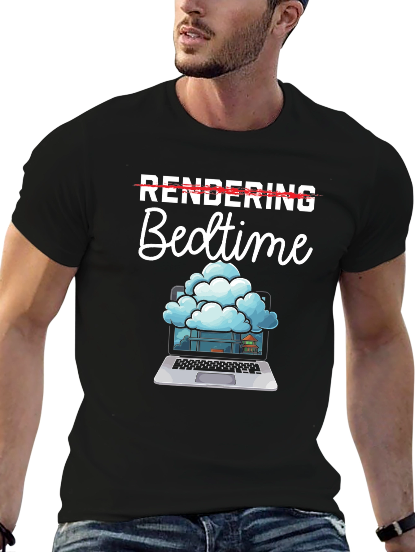 Rendering Bedtime T-Shirt - Programmer Humor Tee