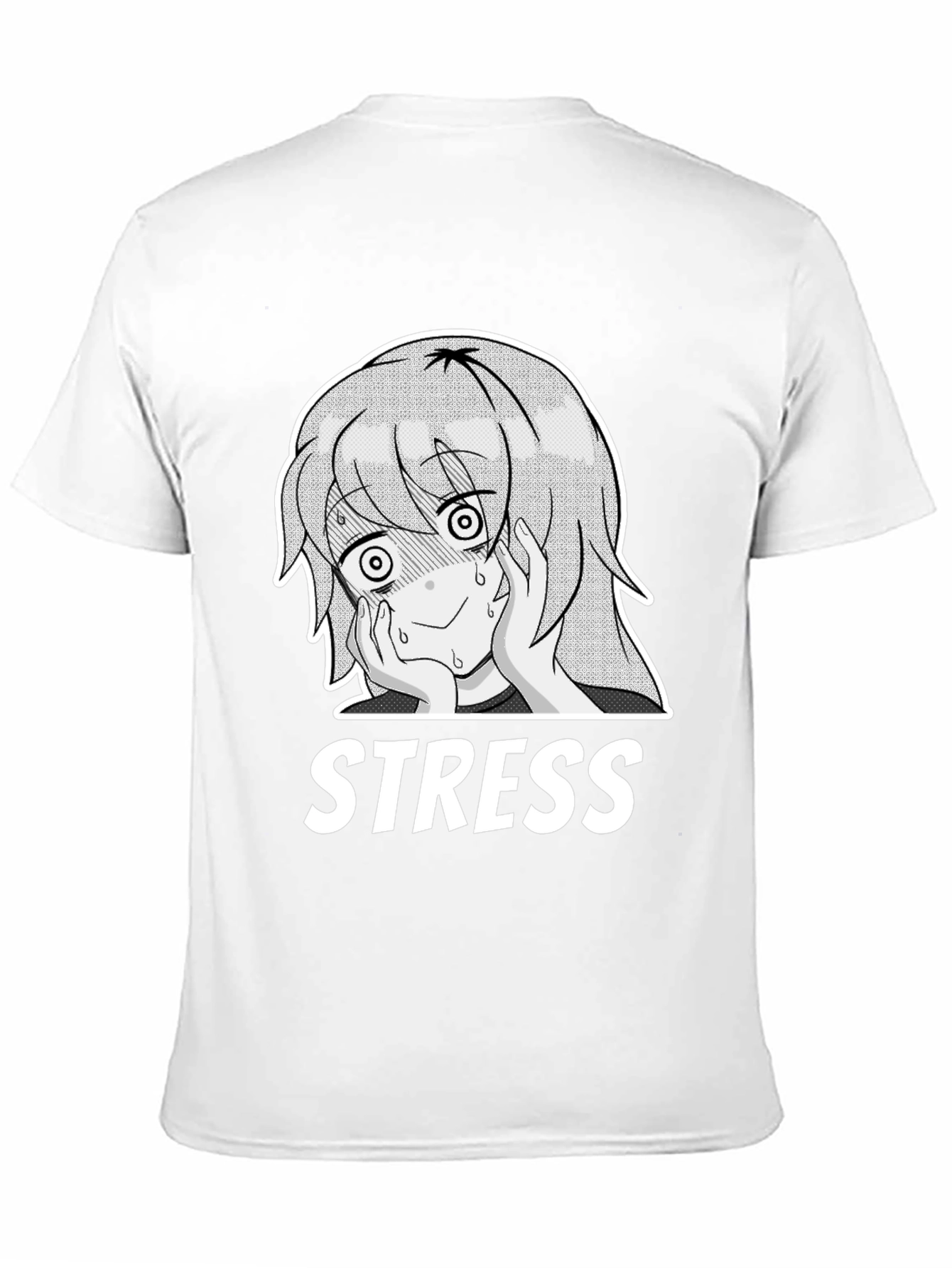 Stress Anime Graphic Tee - Comfort Fit T-Shirt