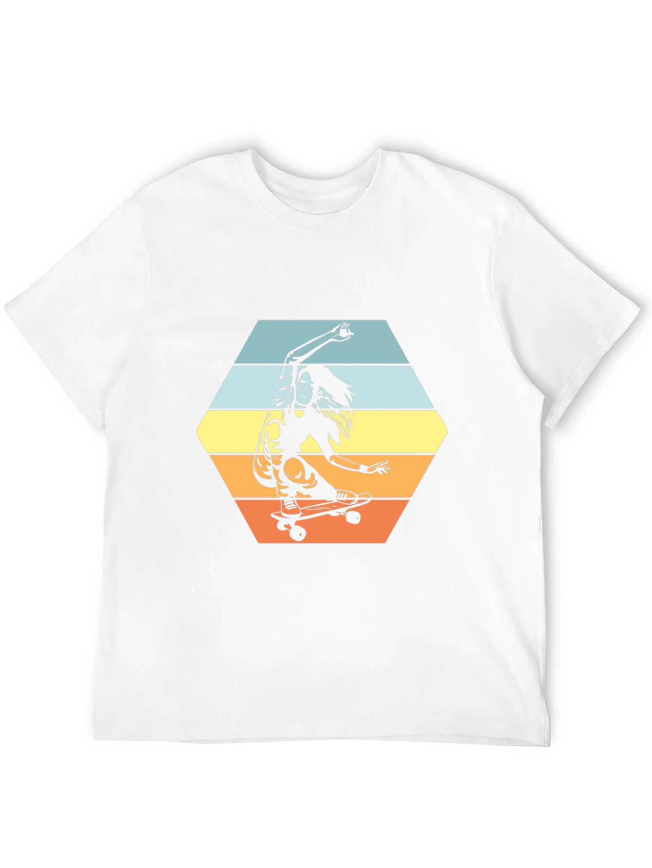 Skater Girl Tee - Retro Style Graphic T-Shirt