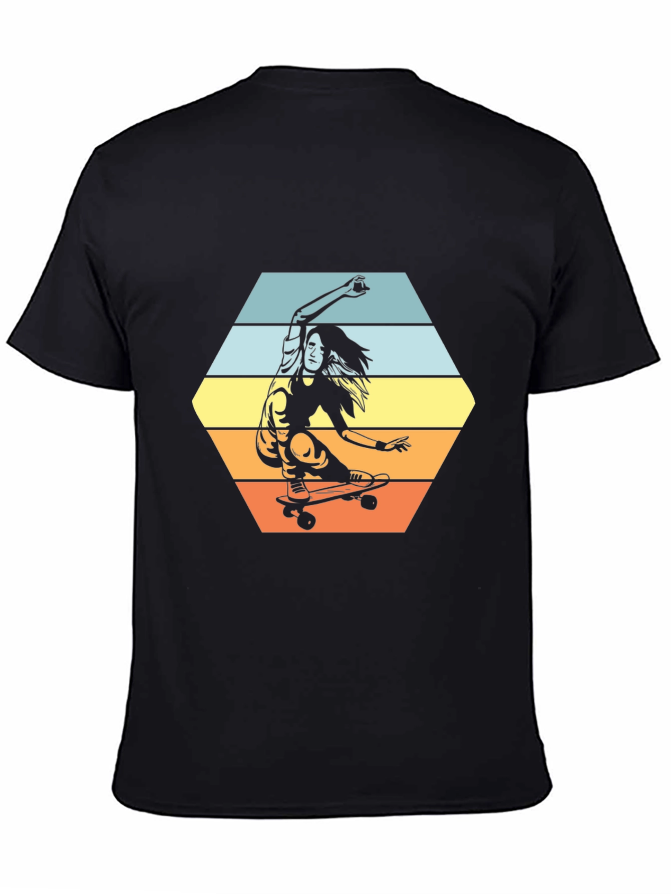 Skater Girl Tee - Retro Style Graphic T-Shirt
