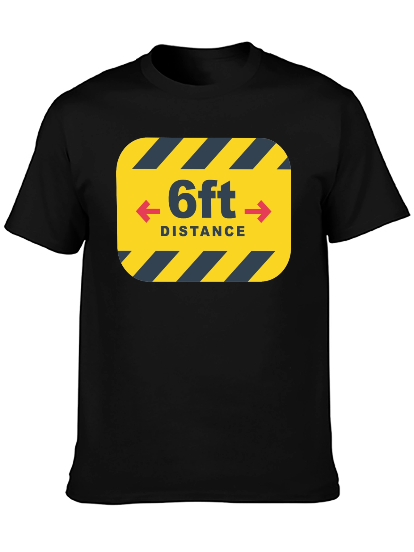 6ft Distance Graphic Tee - Socially Conscious T-Shirt