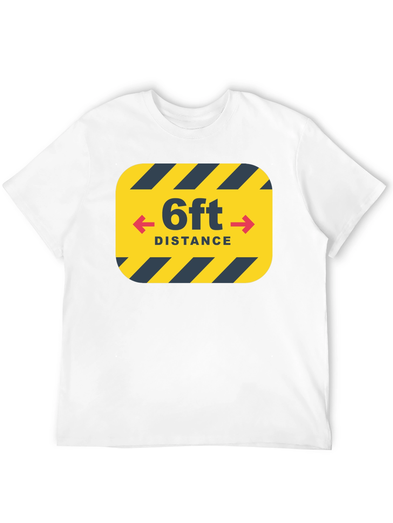 6ft Distance Graphic Tee - Socially Conscious T-Shirt