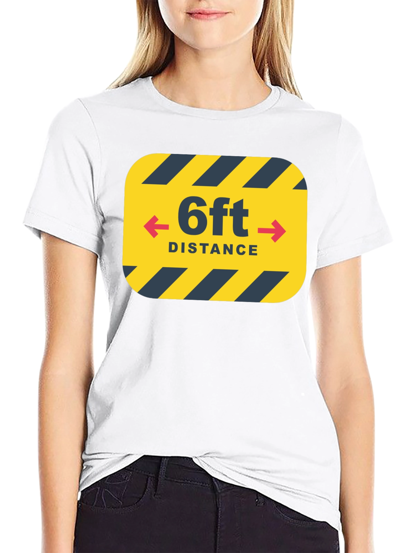 6ft Distance Graphic Tee - Socially Conscious T-Shirt
