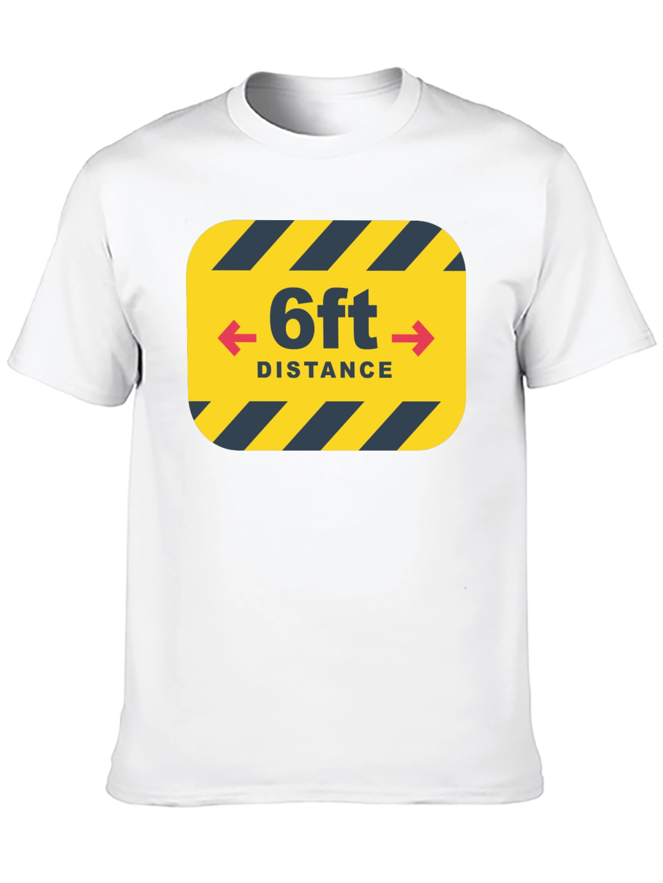 6ft Distance Graphic Tee - Socially Conscious T-Shirt