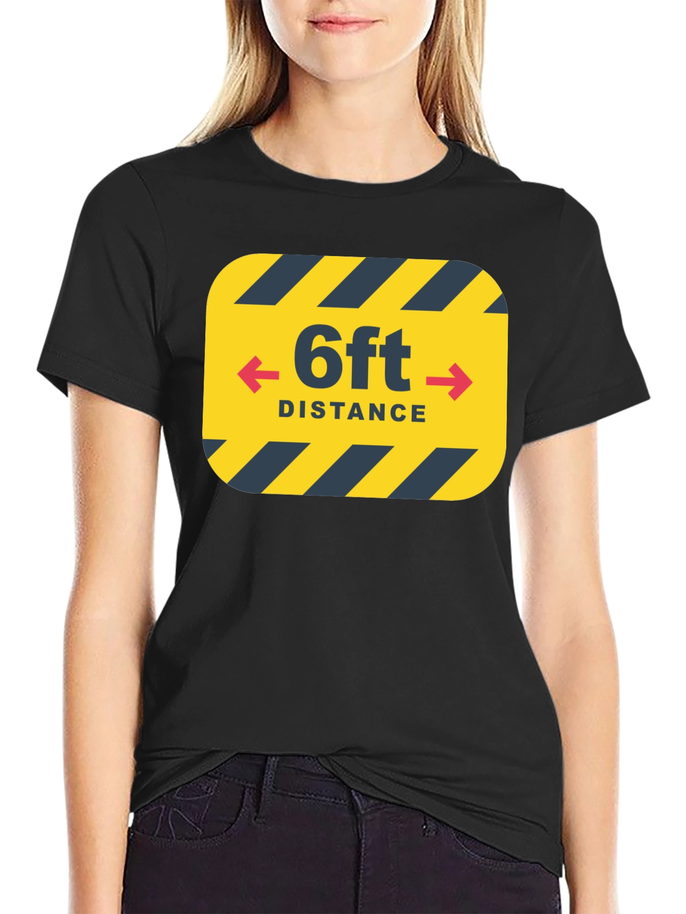 6ft Distance Graphic Tee - Socially Conscious T-Shirt