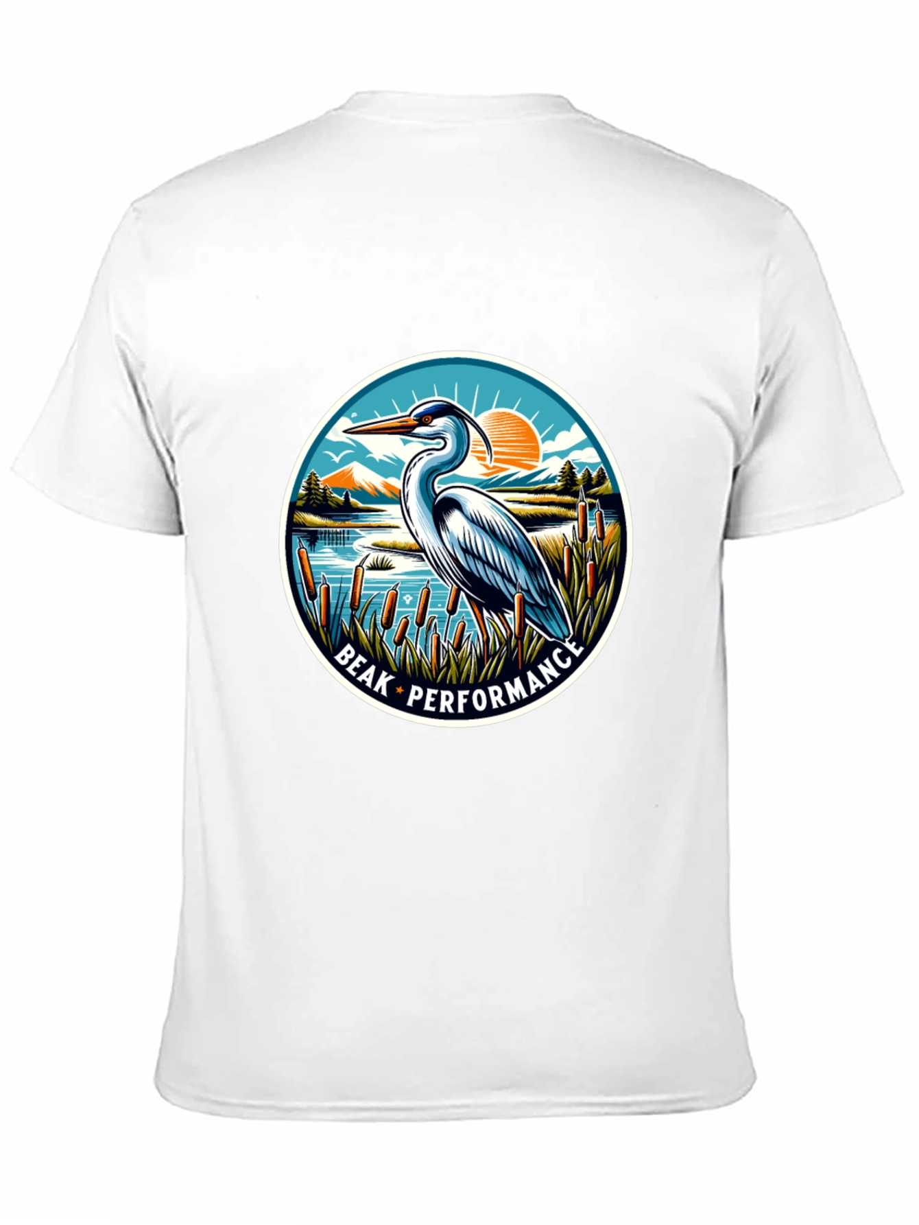 Beak Performance Heron Graphic T-Shirt