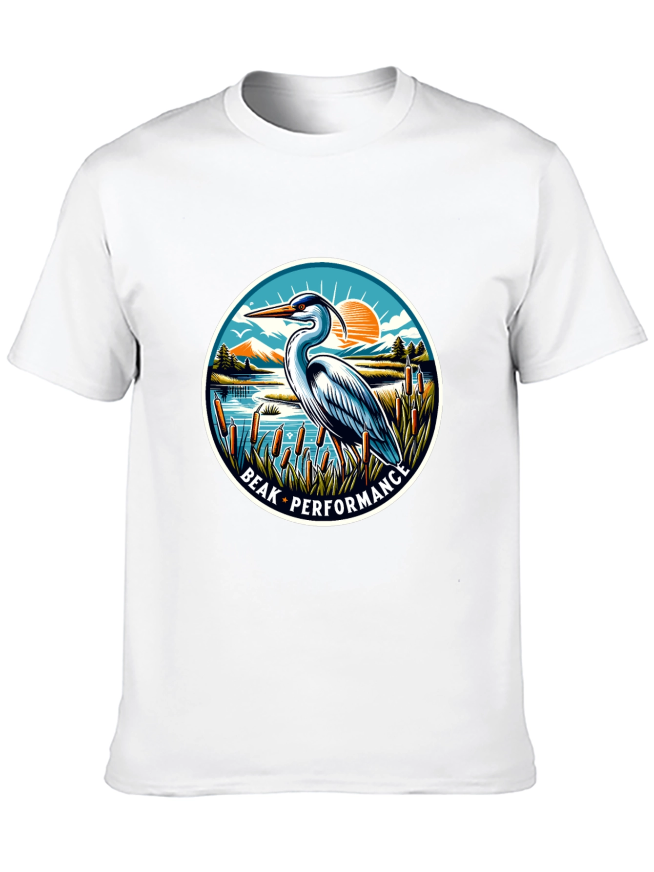 Beak Performance Heron Graphic T-Shirt