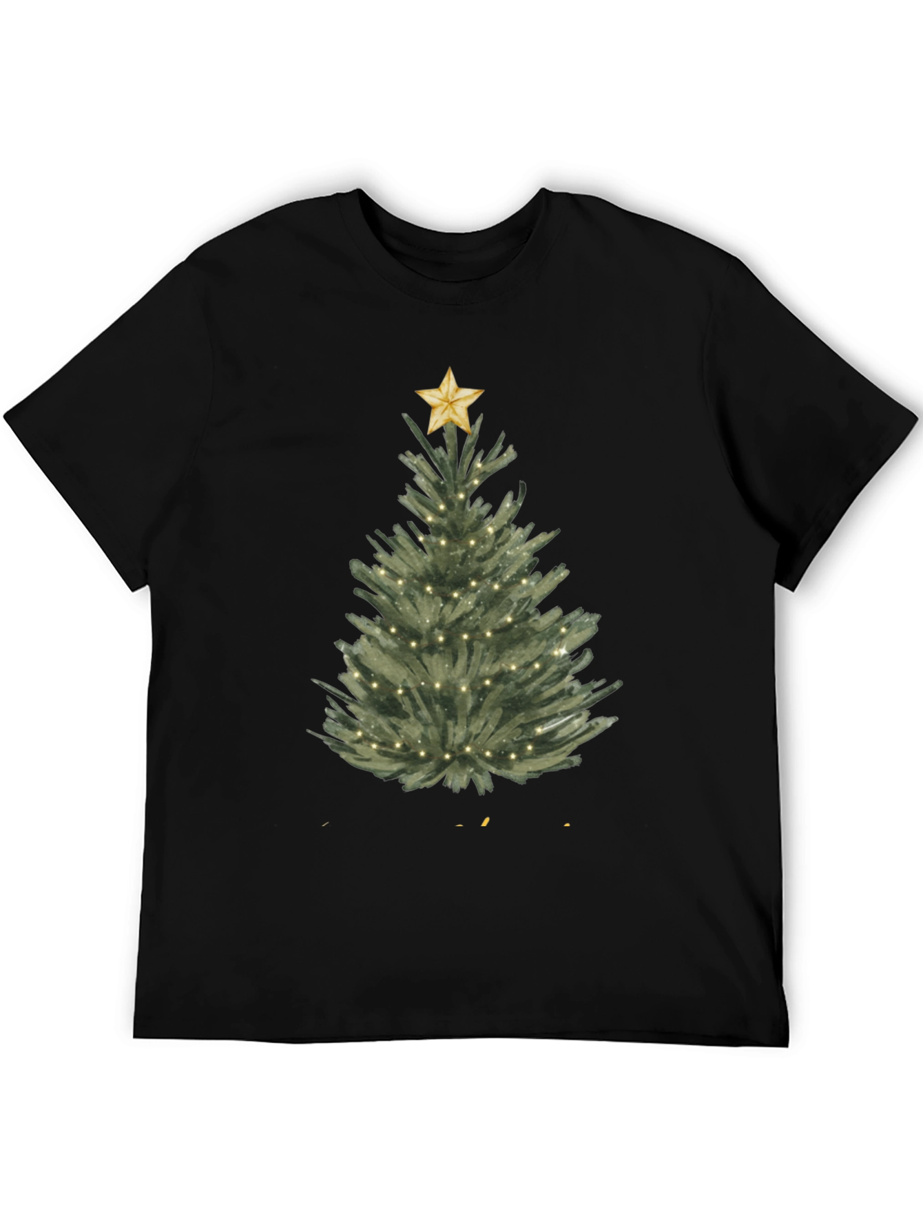 Christmas Tree Graphic Tee - Holiday Festive Shirt