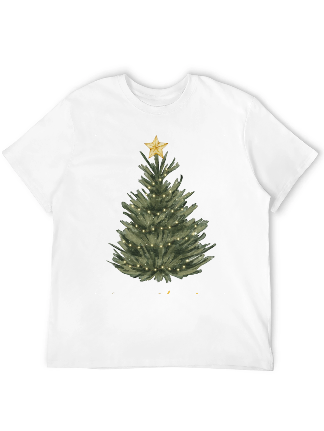 Christmas Tree Graphic Tee - Holiday Festive Shirt