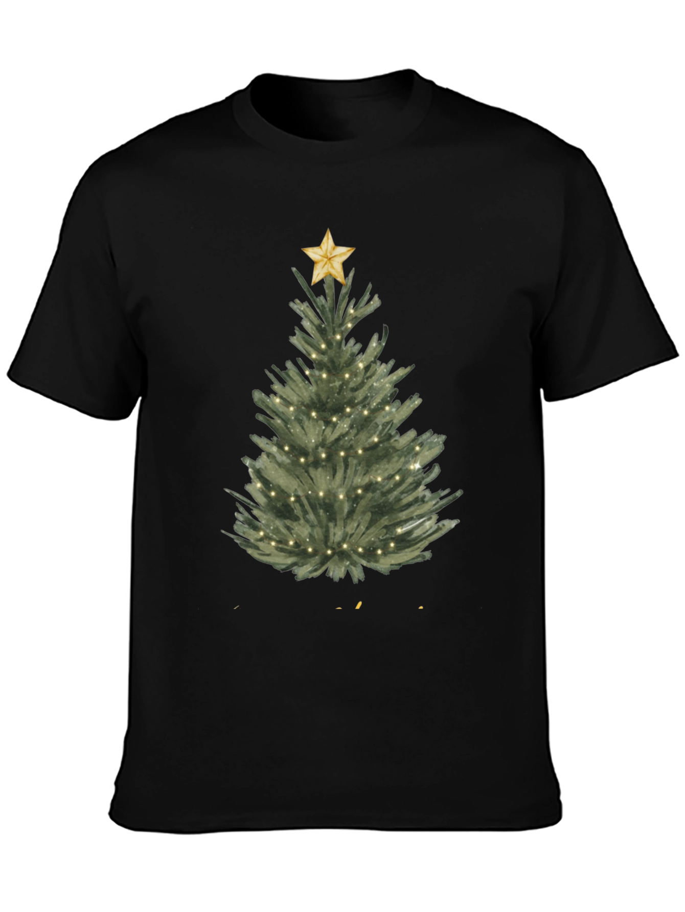Christmas Tree Graphic Tee - Holiday Festive Shirt