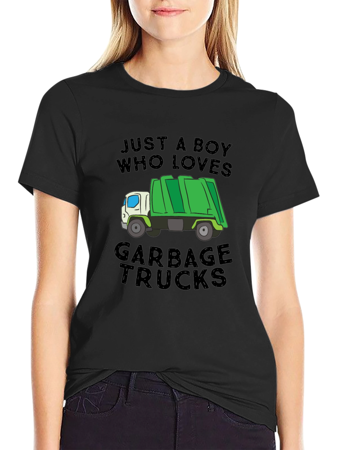 Boy Who Loves Garbage Trucks T-Shirt