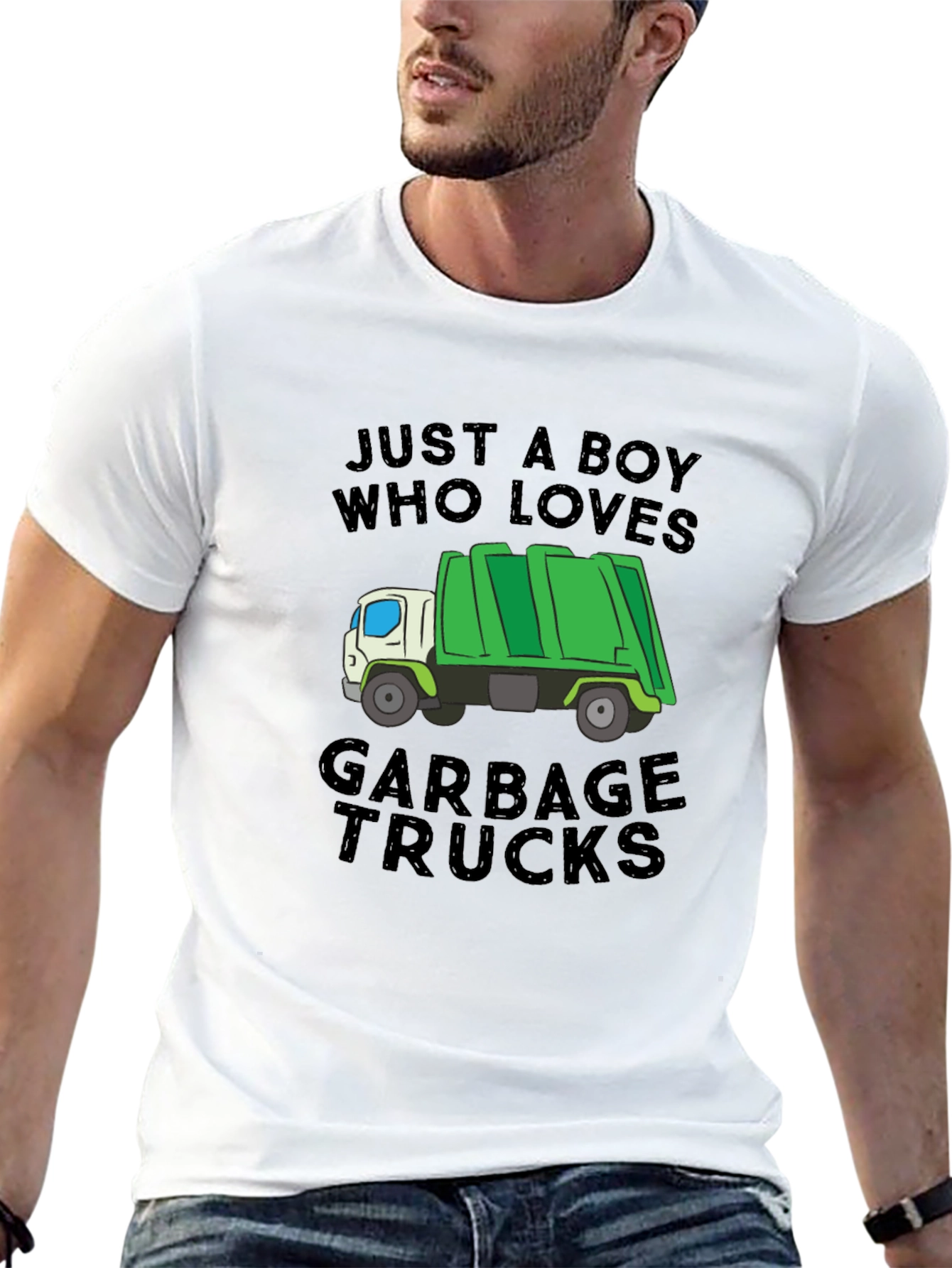 Boy Who Loves Garbage Trucks T-Shirt