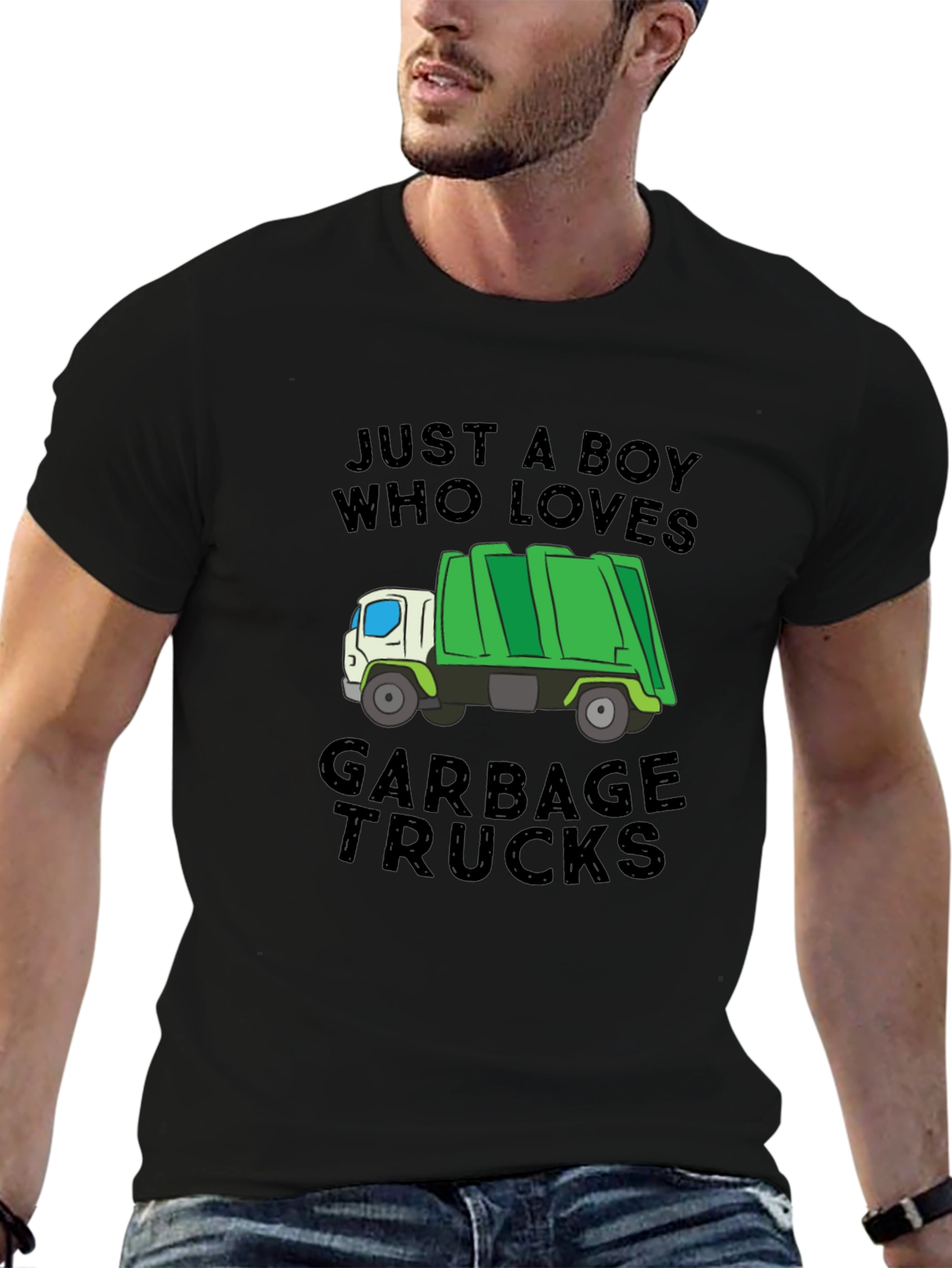 Boy Who Loves Garbage Trucks T-Shirt