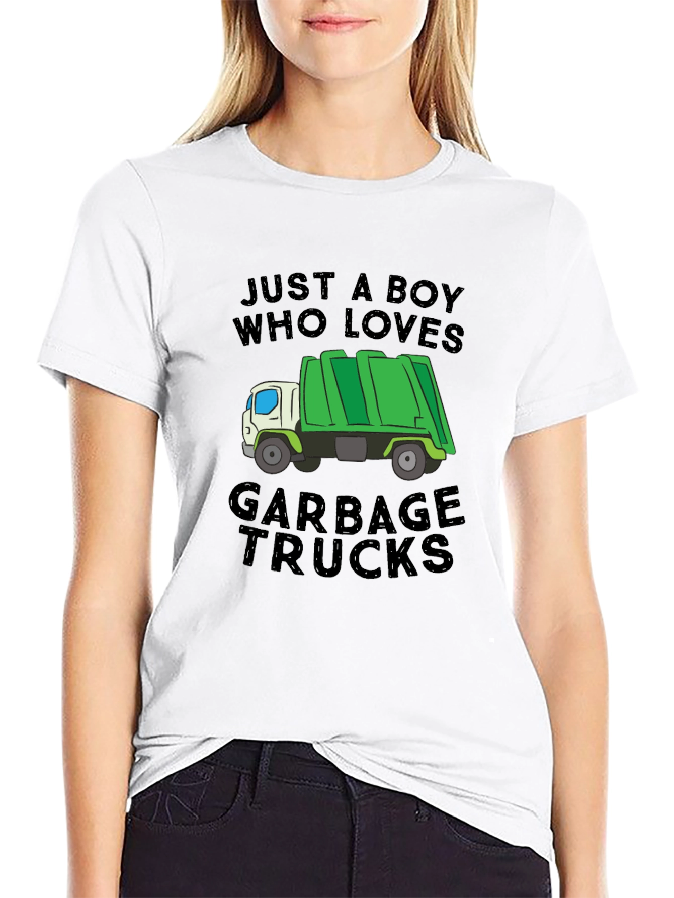 Boy Who Loves Garbage Trucks T-Shirt