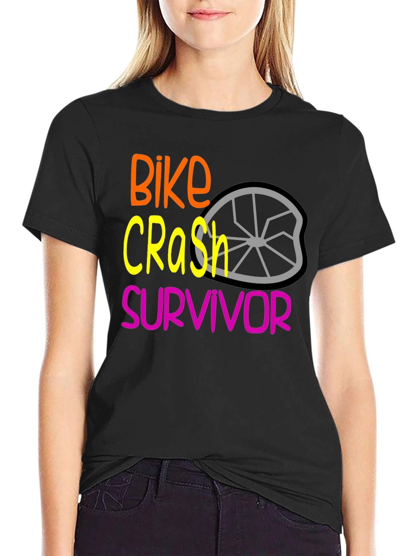 Bike Crash Survivor Graphic T-Shirt