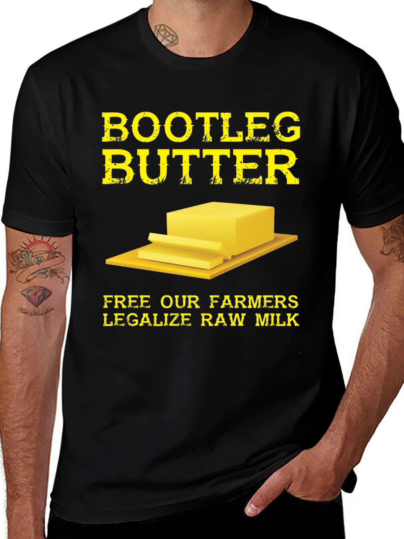Bootleg Butter T-Shirt - Legalize Raw Milk Tee