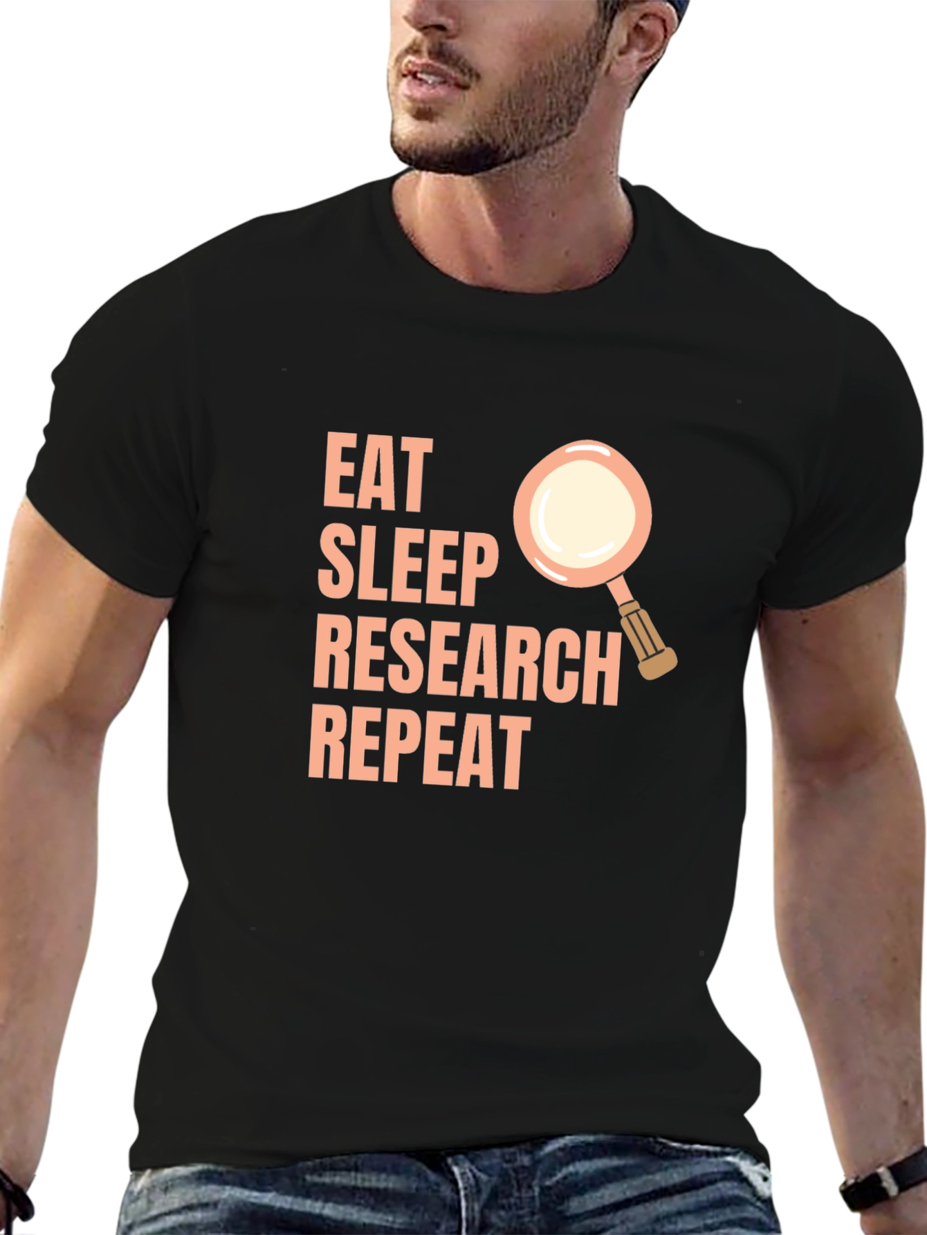 Eat Sleep Research Repeat T-Shirt