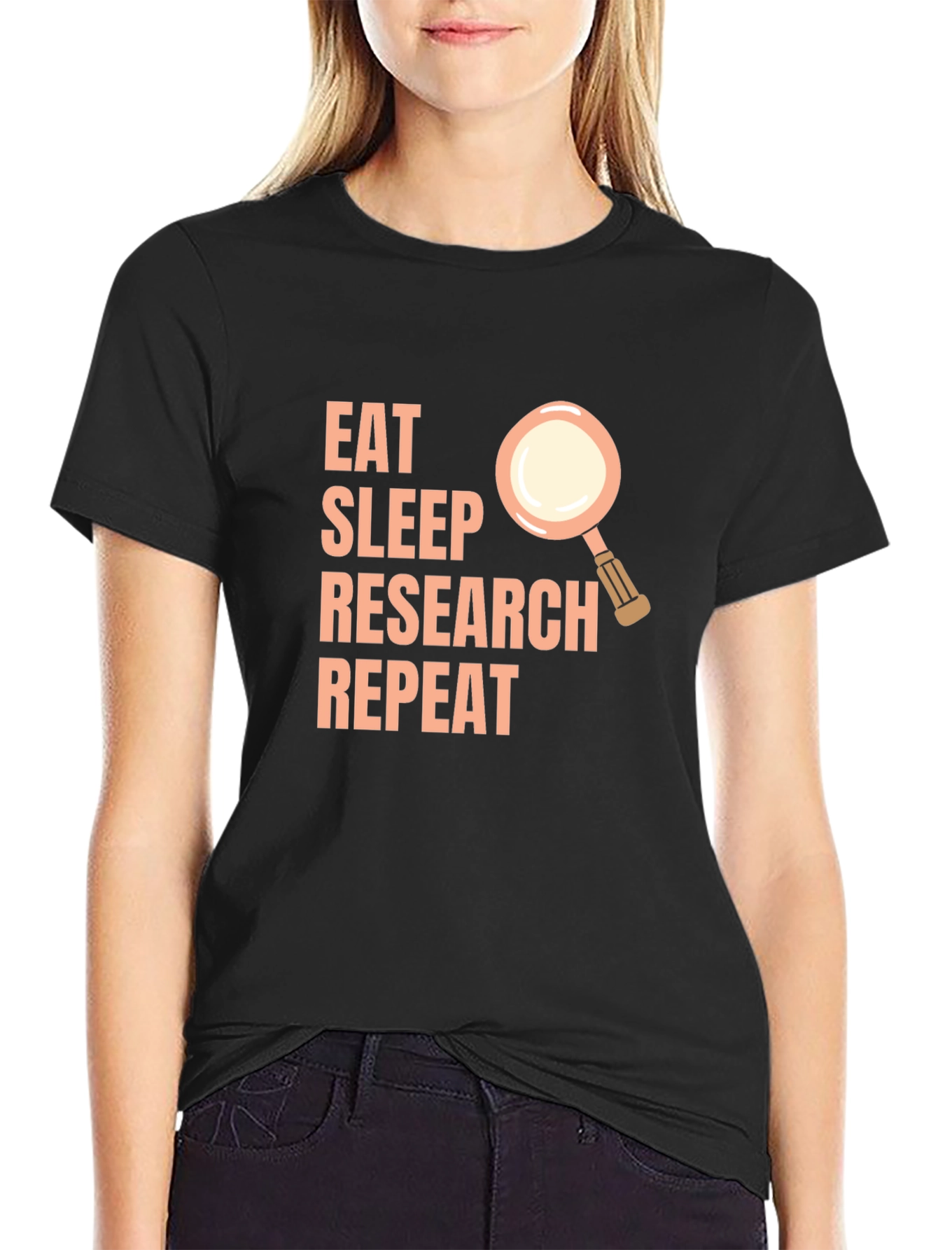 Eat Sleep Research Repeat T-Shirt